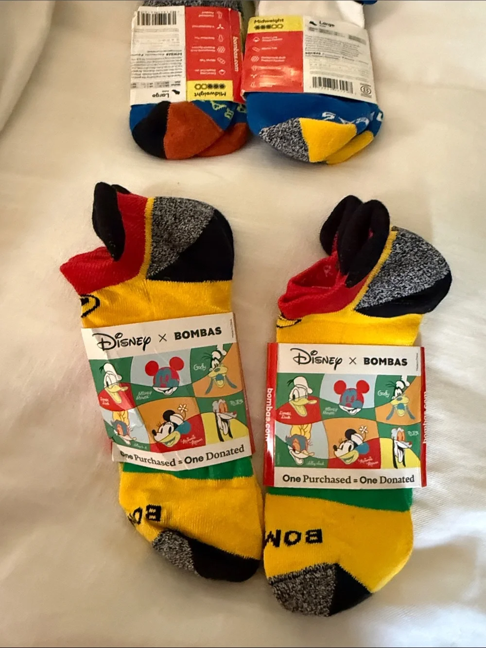 Rare HTF Bombas x Disney socks set 4.